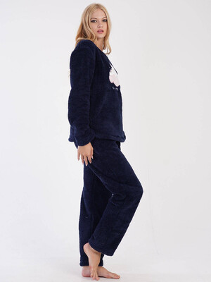 Купить Плюшева піжама зі штанами VIENETTA 3060440000 в Украина в Lingerie.ua - Одяг для дому та відпочинку, Фото 3