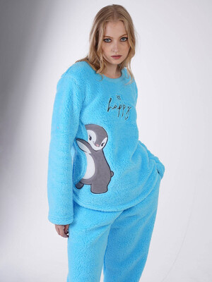 Купить Теплая плюшевая пижама VIENETTA 3060560000 в Украина в Lingerie.ua - Одяг для дому та відпочинку, Фото 4