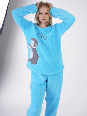 Купить Теплая плюшевая пижама VIENETTA 3060560000 в Украина в Lingerie.ua - Одяг для дому та відпочинку, Фото 5