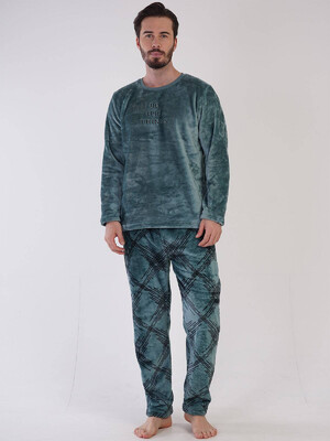 Купить Теплый домашний комплект из велсофта VIENETTA MAN 3040750340 в Украина в Lingerie.ua - Одяг для дому та відпочинку, Видео