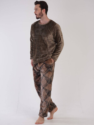 Купить Теплый домашний комплект из велсофта VIENETTA MAN 3040750340 в Украина в Lingerie.ua - Одяг для дому та відпочинку, Фото 6