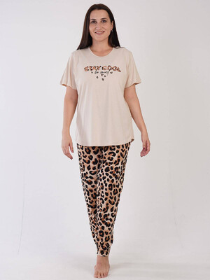 Купить Хлопковая женская пижама с коротким рукавом VIENETTA 3090304962 в Украина в Lingerie.ua - Одяг для дому та відпочинку, Фото 4