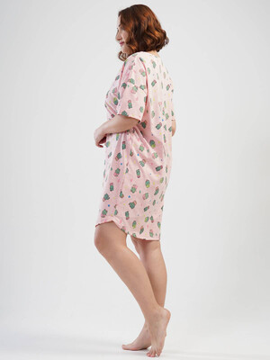 Купить Хлопковая ночная сорочка большого размера VIENETTA 1101775157 в Украина в Lingerie.ua - Одяг для дому та відпочинку, Фото 2