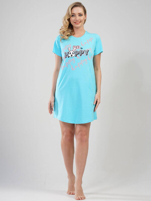 Купить Бавовняна туніка з коротким рукавом VIENETTA 1115370000 в Украина в Lingerie.ua - Одяг для дому та відпочинку, Фото 4
