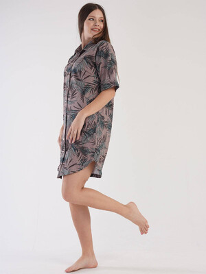 Купить Хлопковый халат на пуговицах VIENETTA 3041470451  в Украина в Lingerie.ua - Одяг для дому та відпочинку, Фото 2