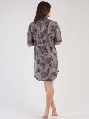 Купить Хлопковый халат на пуговицах VIENETTA 3041470451  в Украина в Lingerie.ua - Одяг для дому та відпочинку, Фото 4