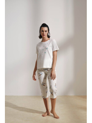 Купить Хлопковый комплект из футболки и капри HAYS 36119 в Украина