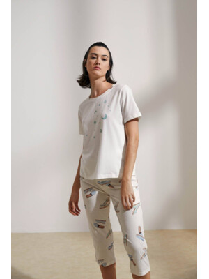 Купить Хлопковый комплект из футболки и капри HAYS 36119 в Украина в Lingerie.ua - Одяг для дому та відпочинку, Фото 8