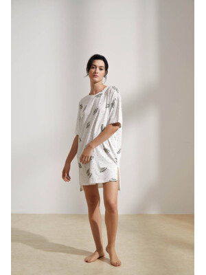 Купить Хлопковая туника с коротким рукавом HAYS 36185 в Украина в Lingerie.ua - Одяг для дому та відпочинку, Фото 1