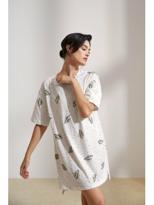 Купить Хлопковая туника с коротким рукавом HAYS 36185 в Украина в Lingerie.ua - Одяг для дому та відпочинку, Фото 2