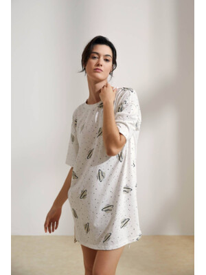 Купить Хлопковая туника с коротким рукавом HAYS 36185 в Украина в Lingerie.ua - Одяг для дому та відпочинку, Фото 12