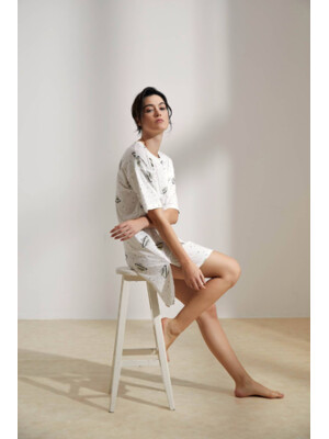 Купить Хлопковая туника с коротким рукавом HAYS 36185 в Украина в Lingerie.ua - Одяг для дому та відпочинку, Фото 3