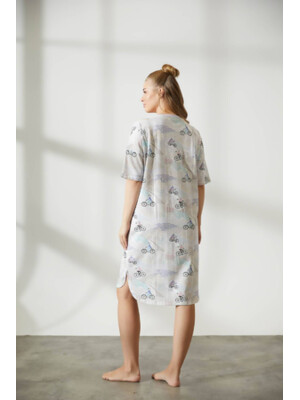 Купить Хлопковая туника большого размера с коротким рукавом HAYS 36225 в Украина в Lingerie.ua - Одяг для дому та відпочинку, Фото 2