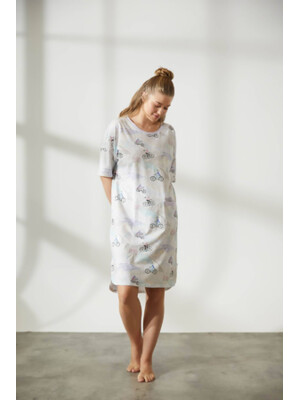 Купить Хлопковая туника большого размера с коротким рукавом HAYS 36225 в Украина в Lingerie.ua - Одяг для дому та відпочинку, Фото 10