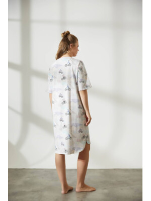 Купить Хлопковая туника большого размера с коротким рукавом HAYS 36225 в Украина в Lingerie.ua - Одяг для дому та відпочинку, Фото 8