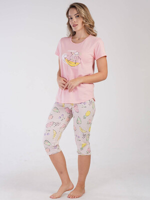 Купить Хлопковый комплект с капри VIENETTA 3100518026 в Украина в Lingerie.ua - Одяг для дому та відпочинку, Фото 9