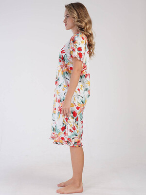 Купить Хлопковая туника с цветочным принтом VIENETTA 3100177519 в Украина в Lingerie.ua - Одяг для дому та відпочинку, Фото 6