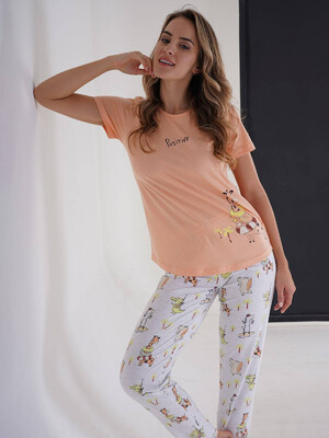 Купить Хлопковый комплект с брюками VIENETTA 3100106172 в Украина в Lingerie.ua - Одяг для дому та відпочинку, Фото 2