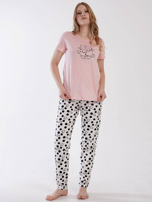 Купить Хлопковый комплект с брюками VIENETTA 3110336078 в Украина в Lingerie.ua - Одяг для дому та відпочинку, Фото 4