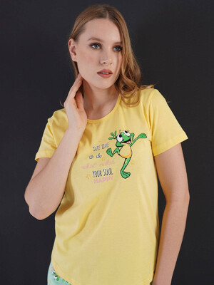 Купить Хлопковый комплект из футболки и шорт VIENETTA 3101227542 в Украина в Lingerie.ua - Одяг для дому та відпочинку, Фото 8