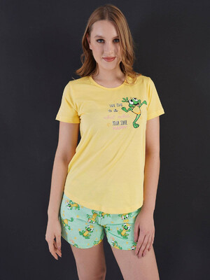 Купить Хлопковый комплект из футболки и шорт VIENETTA 3101227542 в Украина в Lingerie.ua - Одяг для дому та відпочинку, Фото 9