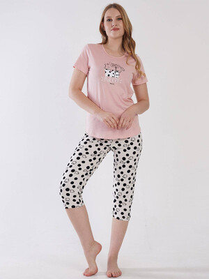 Купить Хлопковый комплект с капри VIENETTA 3110326078 в Украина в Lingerie.ua - Одяг для дому та відпочинку, Фото 3