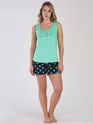 Купить Хлопковый комплект из майки и шорт VIENETTA 3100478873 в Украина в Lingerie.ua - Одяг для дому та відпочинку, Фото 3
