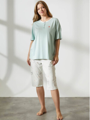 Купить Хлопковый комплект из футболки и капри HAYS 36292 в Украина в Lingerie.ua - Одяг для дому та відпочинку, Фото 1