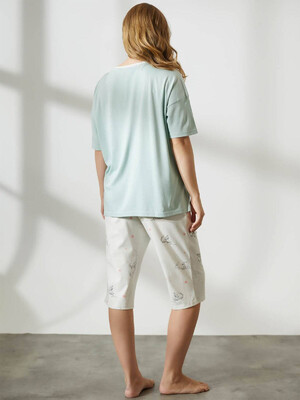 Купить Хлопковый комплект из футболки и капри HAYS 36292 в Украина в Lingerie.ua - Одяг для дому та відпочинку, Фото 2