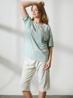 Купить Хлопковый комплект из футболки и капри HAYS 36292 в Украина в Lingerie.ua - Одяг для дому та відпочинку, Фото 8