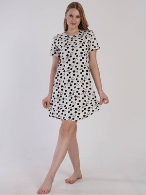 Купить Хлопковая туника с коротким рукавом VIENETTA 3110386078 в Украина в Lingerie.ua - Одяг для дому та відпочинку, Видео