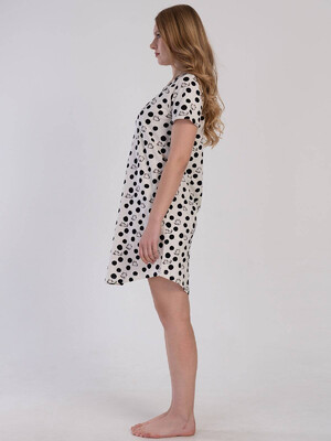 Купить Хлопковая туника с коротким рукавом VIENETTA 3110386078 в Украина в Lingerie.ua - Одяг для дому та відпочинку, Фото 6