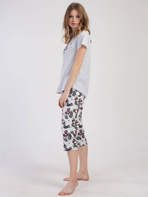 Купить Хлопковый комплект с капри VIENETTA 3111830501 в Украина в Lingerie.ua - Одяг для дому та відпочинку, Фото 3