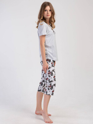 Купить Хлопковый комплект с капри VIENETTA 3111830501 в Украина в Lingerie.ua - Одяг для дому та відпочинку, Фото 5