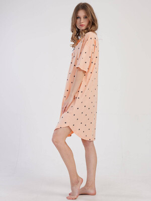 Купить Хлопковый халат рубашка с коротким рукавом VIENETTA 3100771929 в Украина в Lingerie.ua - Одяг для дому та відпочинку, Фото 2