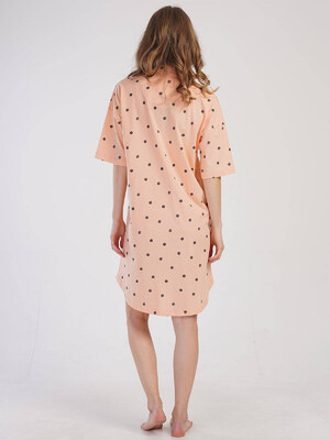 Купить Хлопковый халат рубашка с коротким рукавом VIENETTA 3100771929 в Украина в Lingerie.ua - Одяг для дому та відпочинку, Фото 5