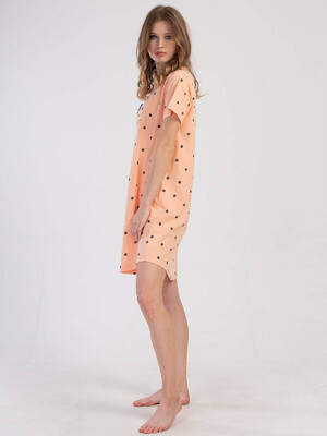 Купить Хлопковая туника с коротким рукавом VIENETTA 3100781929 в Украина в Lingerie.ua - Одяг для дому та відпочинку, Фото 2