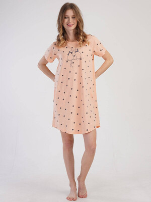 Купить Хлопковая туника с коротким рукавом VIENETTA 3100781929 в Украина в Lingerie.ua - Одяг для дому та відпочинку, Фото 3