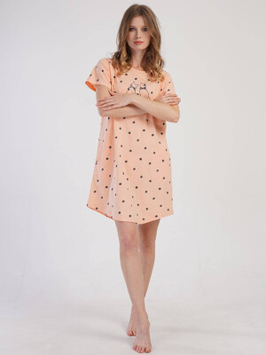 Купить Хлопковая туника с коротким рукавом VIENETTA 3100781929 в Украина в Lingerie.ua - Одяг для дому та відпочинку, Фото 4