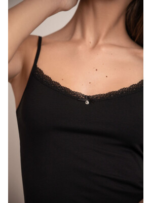 Купить Хлопковая майка на тонких бретельках Gabriela JASMINE 3901-28 в Украина в Lingerie.ua - Одяг для дому та відпочинку, Фото 4