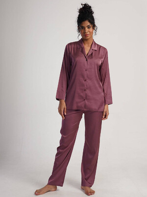 Купить Шелковая пижама с длинным рукавом VIENETTA 1616945364 в Украина в Lingerie.ua - Одяг для дому та відпочинку, Видео