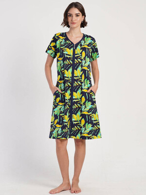 Купить Хлопковый халат на молнии VIENETTA 3110660163 в Украина в Lingerie.ua - Одяг для дому та відпочинку, Фото 5