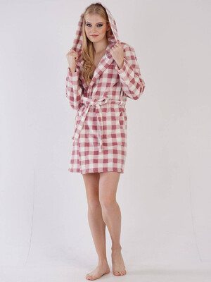 Флисовый халат с капюшоном VIENETTA 3041552812