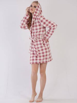 Купить Флісовий халат з капюшоном VIENETTA 3041552812 в Украина в Lingerie.ua - Одяг для дому та відпочинку, Фото 2