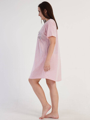 Купить Короткая хлопковая туника большого размера VIENETTA 3120150000 в Украина в Lingerie.ua - Одяг для дому та відпочинку, Фото 4