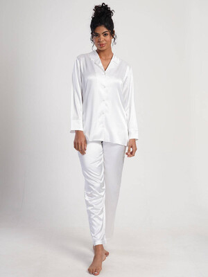 Купить Шелковая пижама с рубашкой на пуговицах VIENETTA 1616935364 в Украина