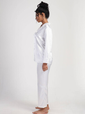 Купить Шовкова піжама з сорочкою на ґудзиках VIENETTA 1616935364 в Украина в Lingerie.ua - Одяг для дому та відпочинку, Фото 6