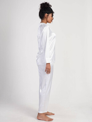 Купить Шовкова піжама з сорочкою на ґудзиках VIENETTA 1616935364 в Украина в Lingerie.ua - Одяг для дому та відпочинку, Фото 7