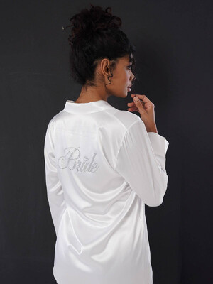 Купить Шовкова піжама з сорочкою на ґудзиках VIENETTA 1616935364 в Украина в Lingerie.ua - Одяг для дому та відпочинку, Фото 8