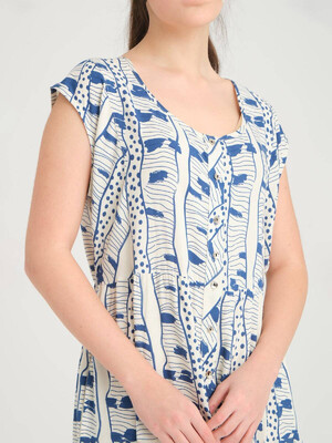 Купить Летнее штапельное платье на пуговицах  JEN 04216 в Украина в Lingerie.ua - Одяг для дому та відпочинку, Фото 2